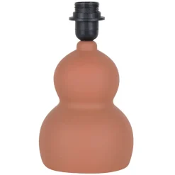 Fabrique de Styles Lampes À Poser>Lampe en céramique et lin h38.5cm - Dryade Terracotta