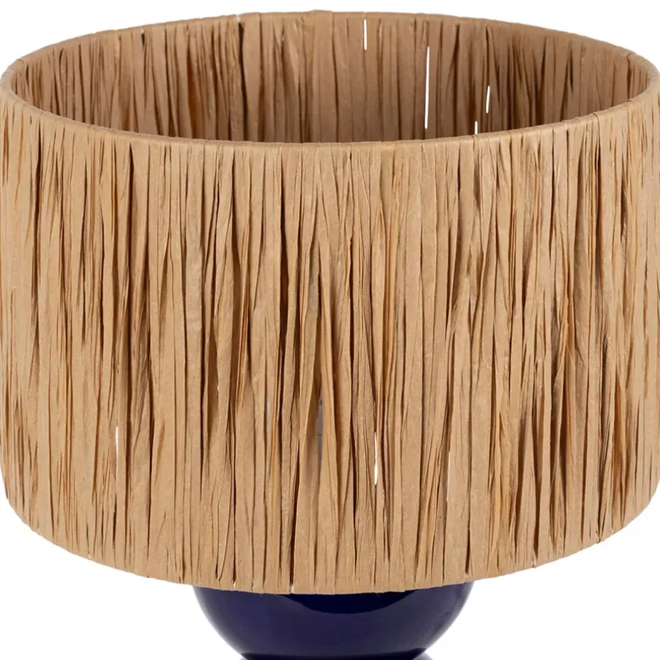 Fabrique de Styles Lampes À Poser>Lampe en céramique h38cm - Palma Indigo