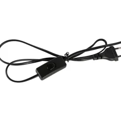 Fabrique de Styles Lampes À Poser>Lampe en fer et verre h61cm - Ardecor Noir