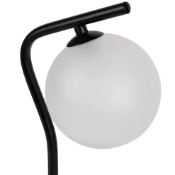 Fabrique de Styles Lampes À Poser>Lampe en fer et verre h36cm - Ardecor Noir Mat
