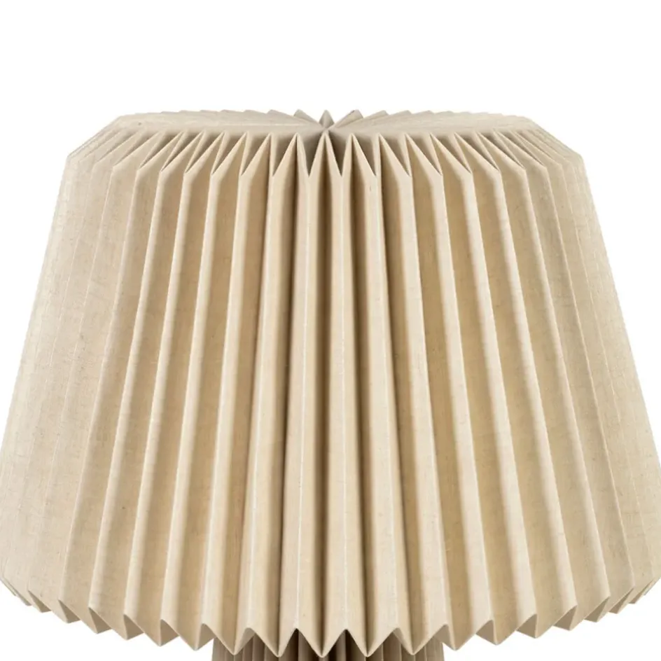 Fabrique de Styles Lampes À Poser>Lampe en papier et lin h94cm - Fontelo Naturel