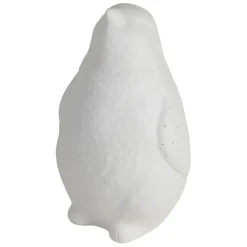 Fabrique de Styles Lampes À Poser>Lampe en porcelaine h25.5cm - Pingouin Blanc