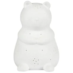 Fabrique de Styles Lampes À Poser>Lampe en porcelaine h20.5cm - Ours Blanc