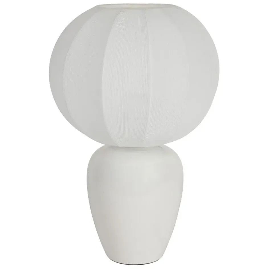 Fabrique de Styles Lampes À Poser>Lampe en porcelaine h33cm - Klosen Blanc