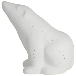 Fabrique de Styles Lampes À Poser>Lampe en porcelaine h18.5cm - Ours Polaire Blanc