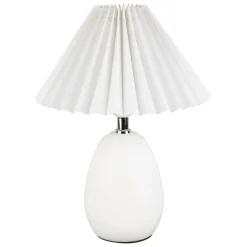 Fabrique de Styles Lampes À Poser>Lampe en terrecuite h33cm - Funny Blanc