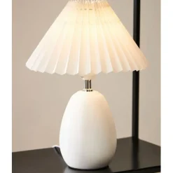 Fabrique de Styles Lampes À Poser>Lampe en terrecuite h33cm - Funny Blanc