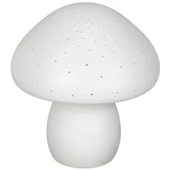 Fabrique de Styles Déco>Lampe led champignon en porcelaine h22cm - Champignon Blanc