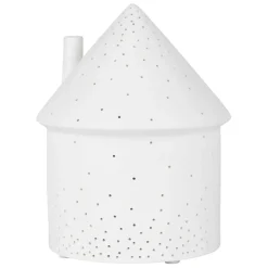Fabrique de Styles Lampes À Poser>Lampe maison en porcelaine h17cm - Beezz Blanc