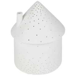 Fabrique de Styles Lampes À Poser>Lampe maison en porcelaine h17cm - Beezz Blanc
