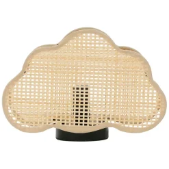 Fabrique de Styles Déco>Lampe nuage en bambou et fer h16.5cm - Songes Naturel