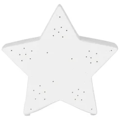 Fabrique de Styles Lampes À Poser>Lampe étoile en porcelaine h15cm - Beezz Blanc