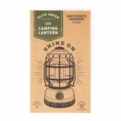 Fabrique de Styles Voyage Et Exploration>Lanterne de camping à piles vert kaki h18cm