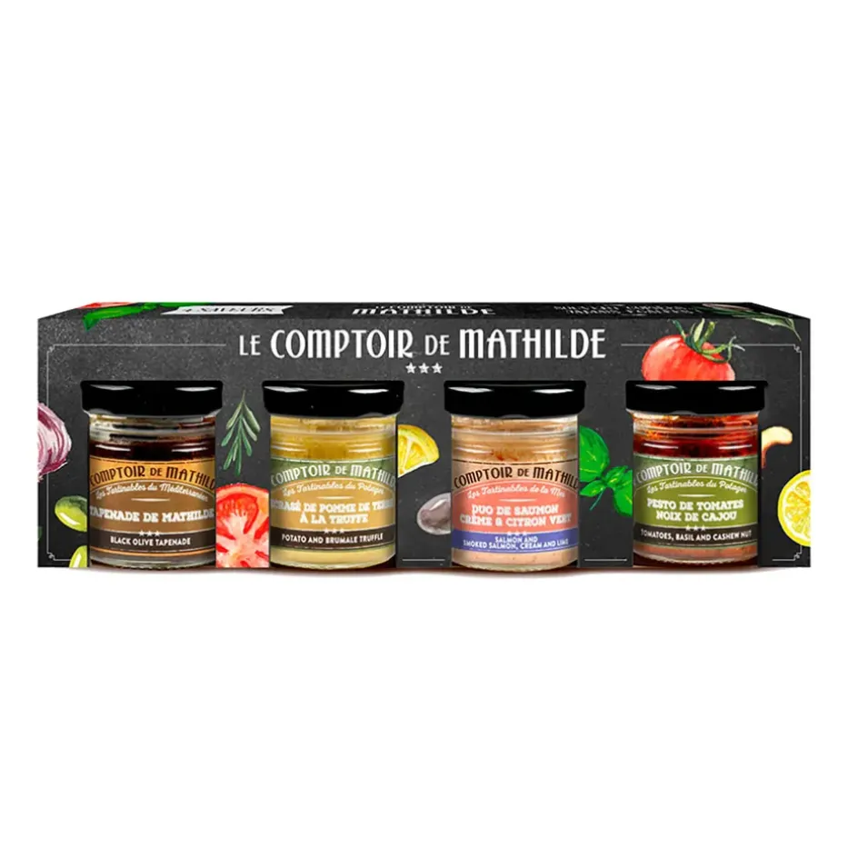 Fabrique de Styles Conserverie>Les mathildettes salées - 4 tartinables de 30g Multicolore