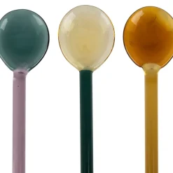 Fabrique de Styles Accessoires Vin Et Cocktails>Lot de 4 agitateurs en verre borosilicate h12.5cm - Funny Multicolore