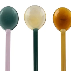 Fabrique de Styles Accessoires Vin Et Cocktails>Lot de 4 agitateurs en verre borosilicate h15cm - Funny Multicolore