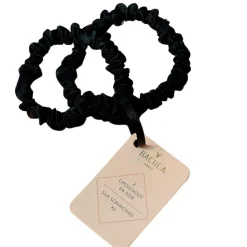 Fabrique de Styles Accessoires Mode>Lot de 2 chouchous soie Noir