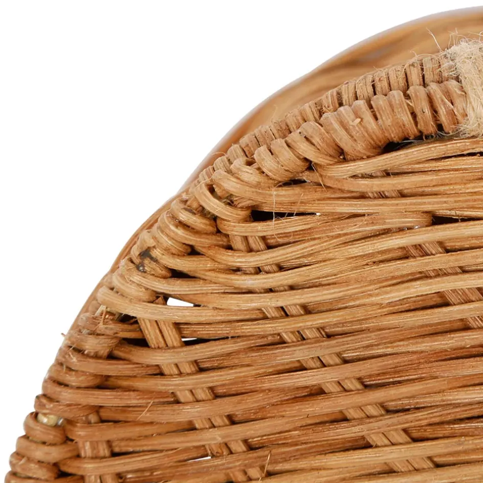 Fabrique de Styles Paniers Et Corbeilles>Lot de 2 corbeilles coeur avec couvercle en rotin - Fantine Naturel