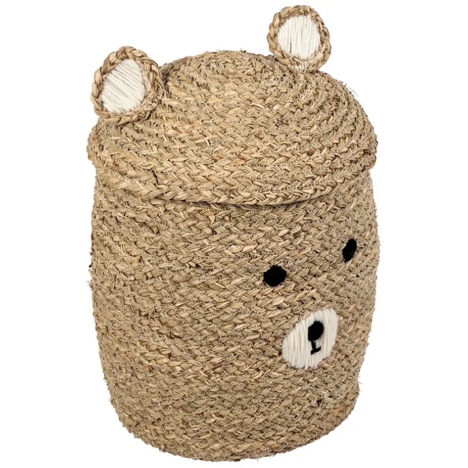 Fabrique de Styles Paniers Et Corbeilles>Lot de 2 corbeilles en jonc de mer d31.5xh45cm - Famille Naturel