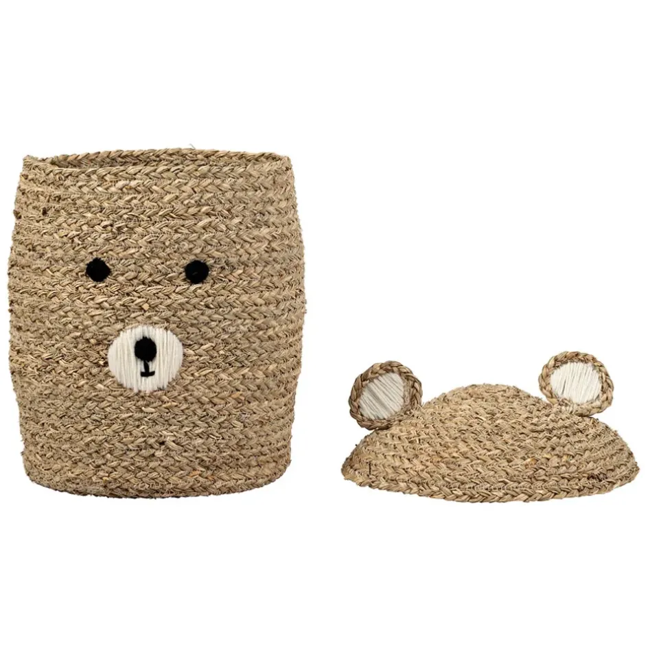 Fabrique de Styles Paniers Et Corbeilles>Lot de 2 corbeilles en jonc de mer d31.5xh45cm - Famille Naturel