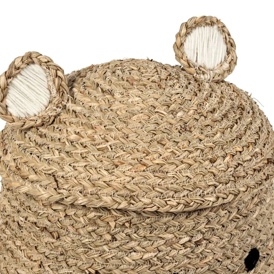 Fabrique de Styles Paniers Et Corbeilles>Lot de 2 corbeilles en jonc de mer d31.5xh45cm - Famille Naturel