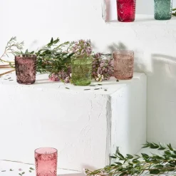 Fabrique de Styles Verres À Eau Et Gobelets>Lot de 4 gobelets en verre 35cl - Starla Rose