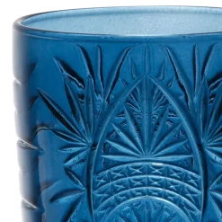 Fabrique de Styles Verres À Eau Et Gobelets>Lot de 4 gobelets en verre 35cl - Starla Bleu