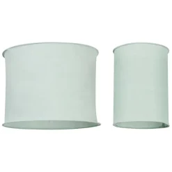 Fabrique de Styles Suspensions>Lot de 2 suspensions en lin non électrifiée - Noho Vert d'eau