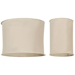 Fabrique de Styles Suspensions>Lot de 2 suspensions en lin non électrifiée - Noho Taupe