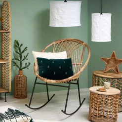 Fabrique de Styles Suspensions>Lot de 2 suspensions en lin h35cm non électrique - Noho Ecru