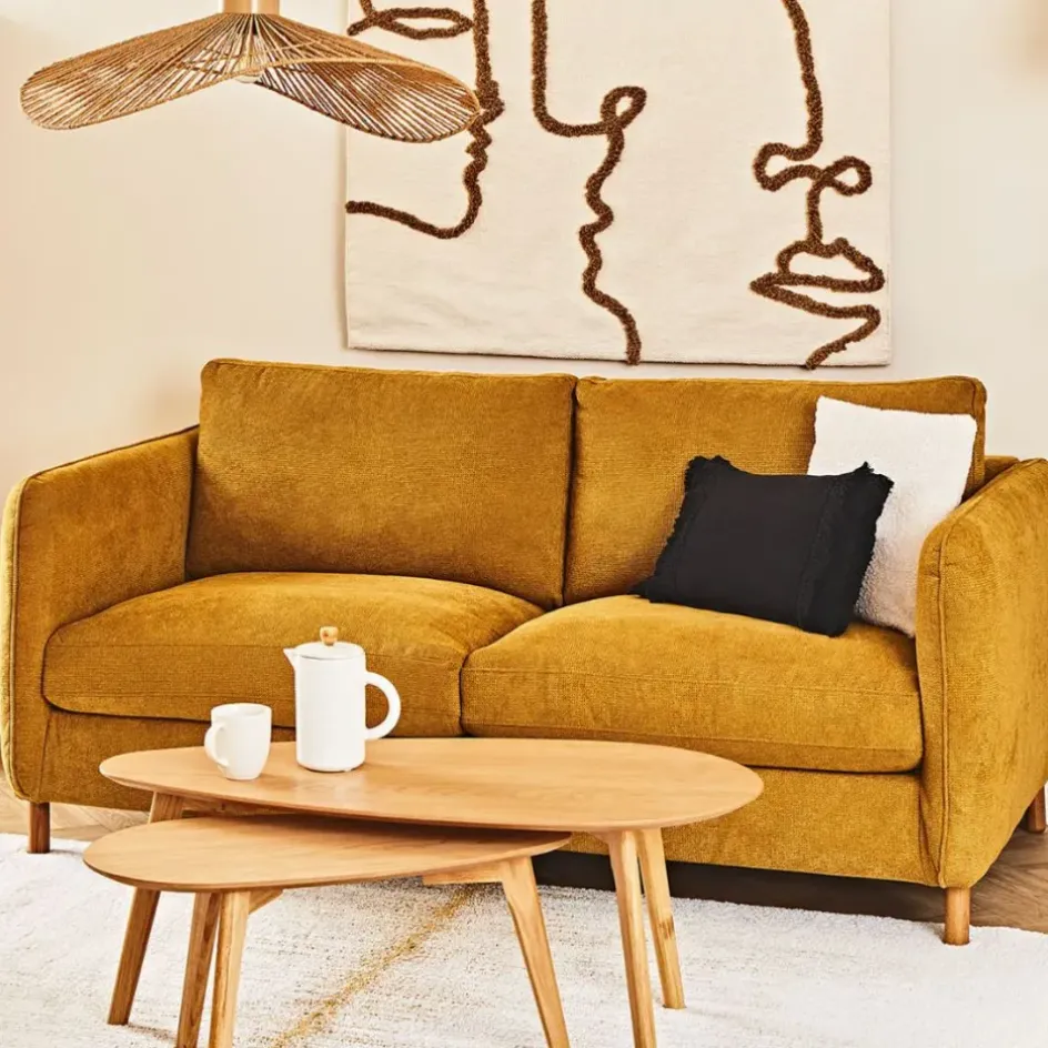 Fabrique de Styles Table Basses>Lot de 2 table basse en chêne - Becka Naturel