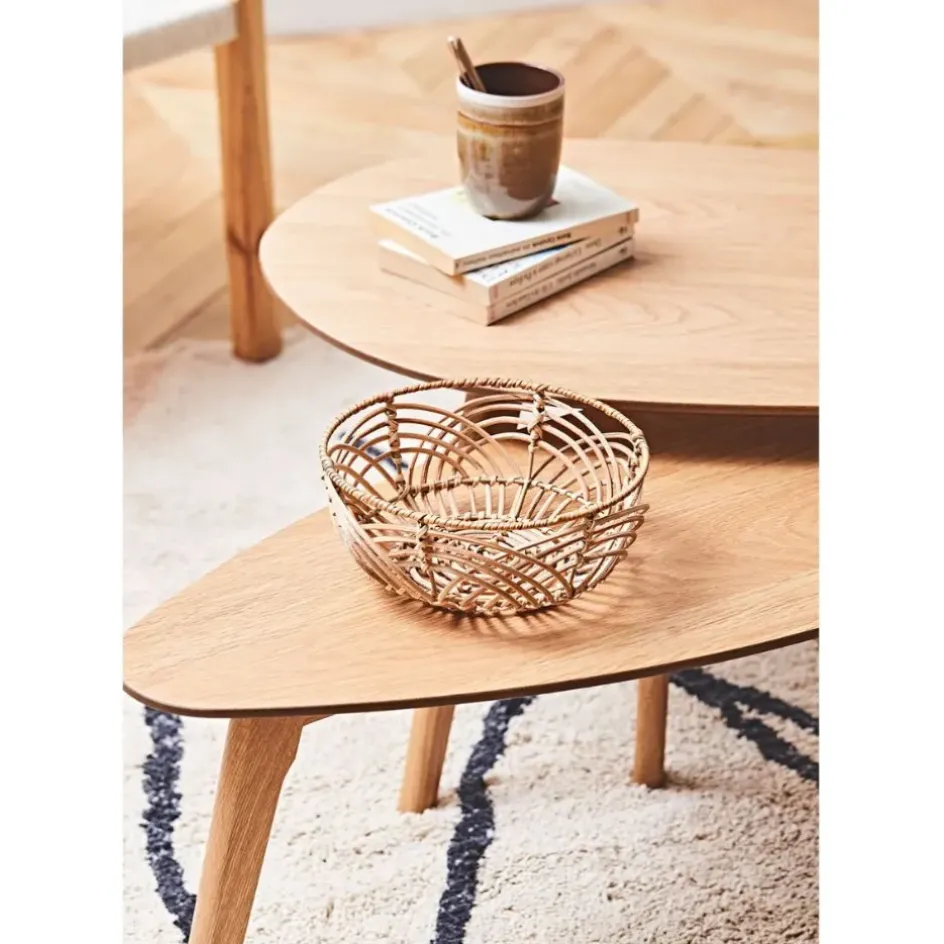 Fabrique de Styles Table Basses>Lot de 2 table basse en chêne - Becka Naturel