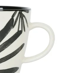 Fabrique de Styles Tasses Et Mugs>Lot de 2 tasses à thé en grès bleu et blanc - arty folk Multicolore