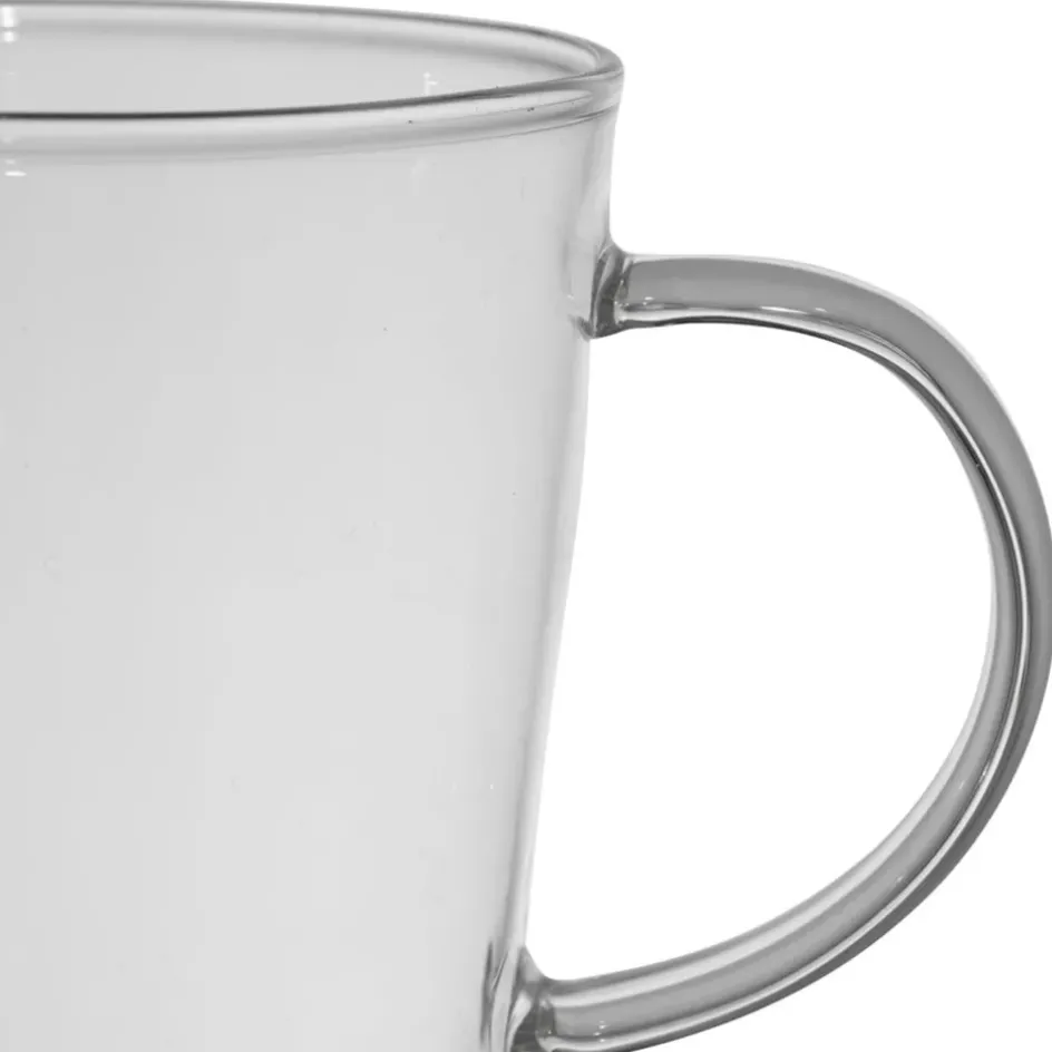 Fabrique de Styles Tasses Et Mugs>Lot de 4 tasses a thé love en verre 35cl - Colorea Multicolore