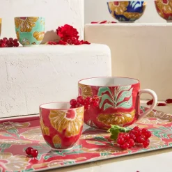 Fabrique de Styles Tasses Et Mugs>Lot de 4 tasses en grès 15cl - Flaura Multicolore