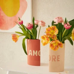 Fabrique de Styles Vases Et Soliflores>Lot de 2 vases en grès 13x6.5xh24cm - Funny Nude