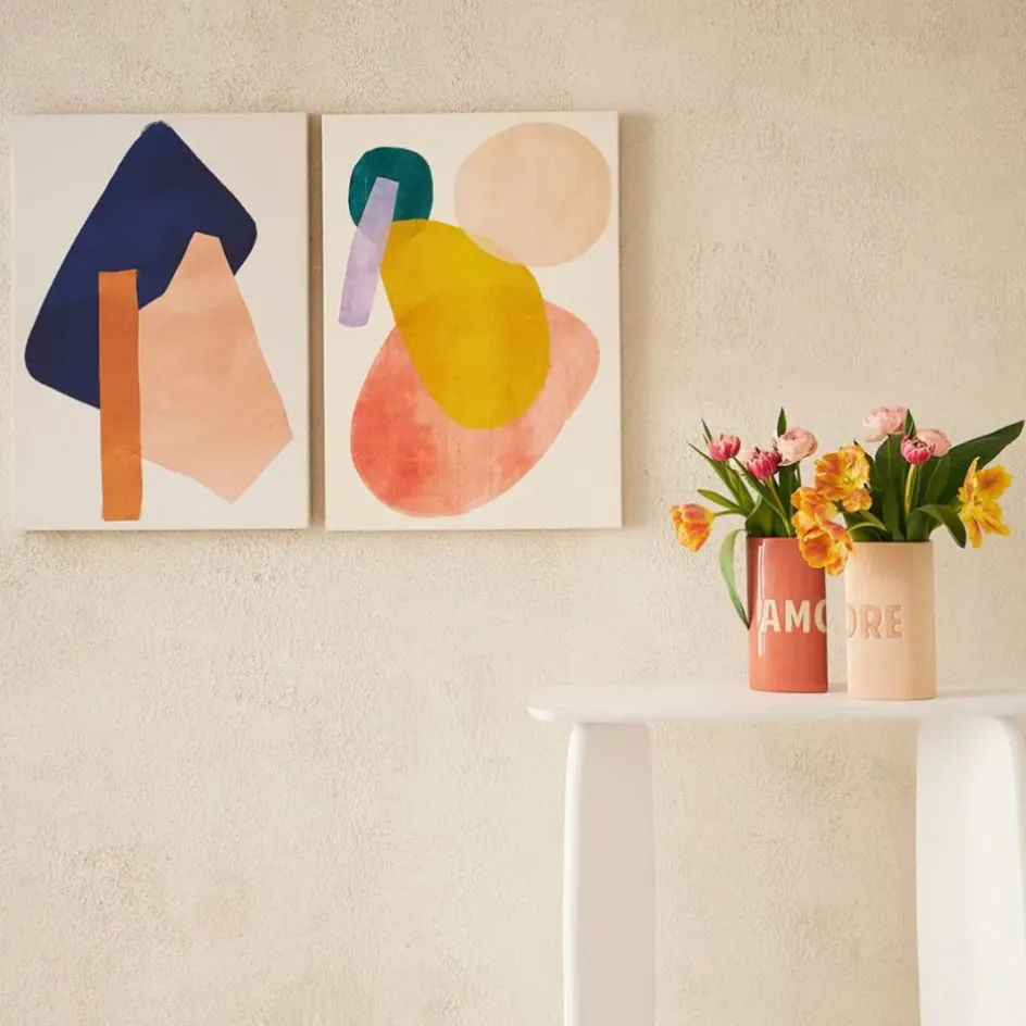 Fabrique de Styles Vases Et Soliflores>Lot de 2 vases en grès 13x6.5xh24cm - Funny Nude