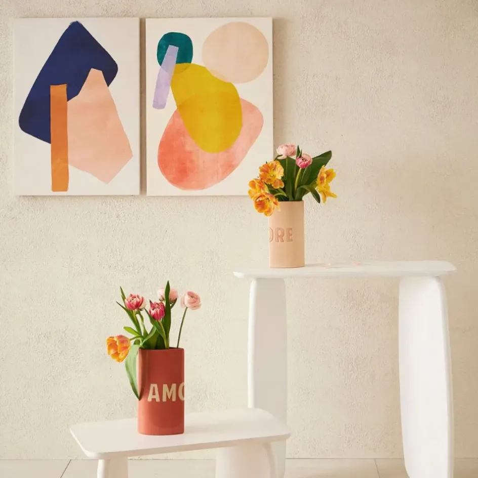 Fabrique de Styles Vases Et Soliflores>Lot de 2 vases en grès 13x6.5xh24cm - Funny Nude