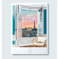 Fabrique de Styles Petits Objets Déco>Magnet ville Paris 6.5x9cm Multicolore