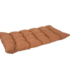Fabrique de Styles Bains De Soleil, Chiliennes|Jardin>Matelas banco 15 capitons en coton terracotta 120x60cm - Colors Terre