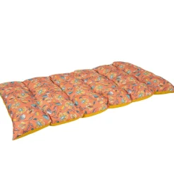 Fabrique de Styles Bains De Soleil, Chiliennes|Jardin>Matelas banco 15 capitons en coton 120x60cm - Kerala Terracotta