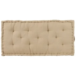 Fabrique de Styles Coussins Et Housses>Matelas capitonné chambray en coton Beige