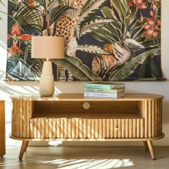 Fabrique de Styles Meubles Tv>Meuble TV en bois L130cm - Saori Naturel