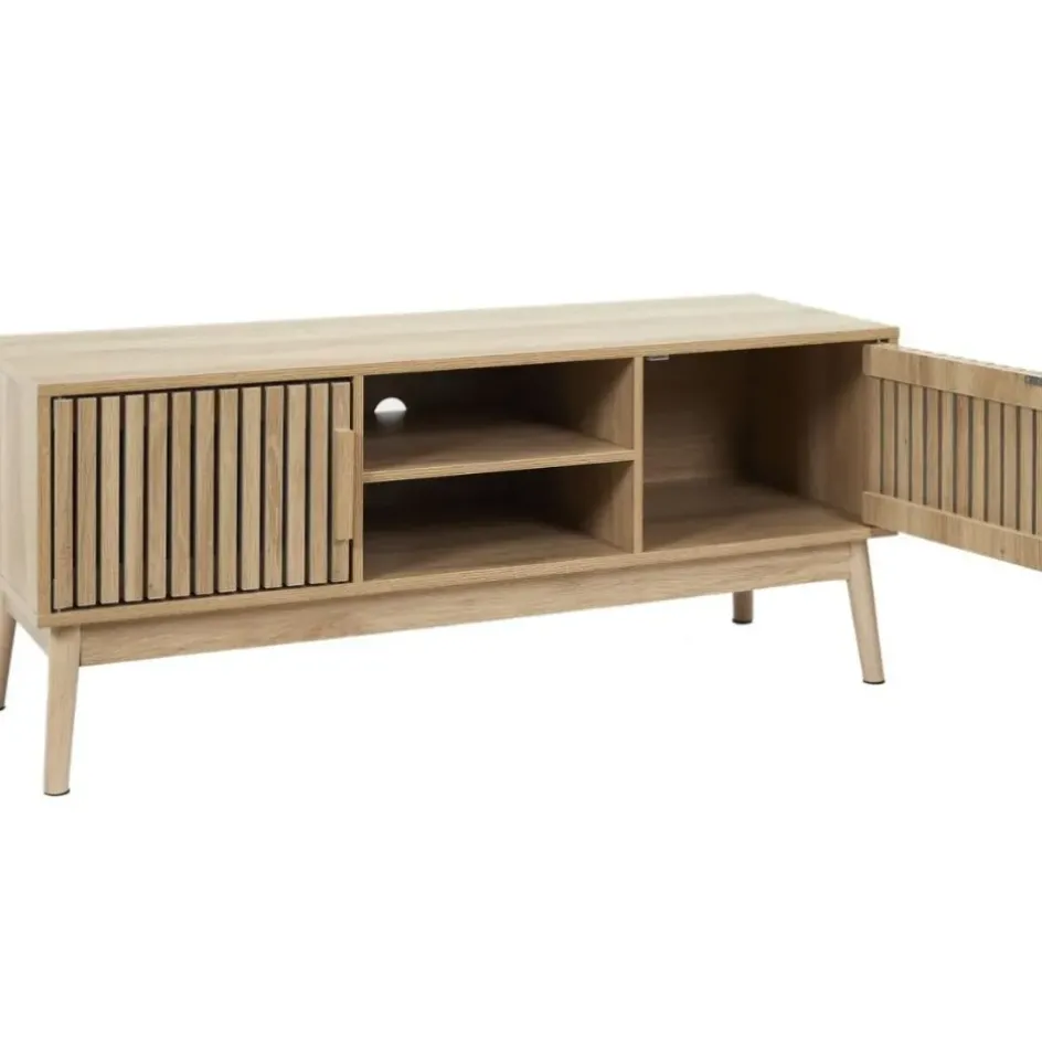 Fabrique de Styles Meubles Tv>Meuble tv en bois naturel 117x48cm - kara Marron