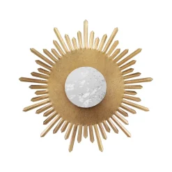 Fabrique de Styles Miroirs>Miroir antique en fer d18cm - aureol Doré