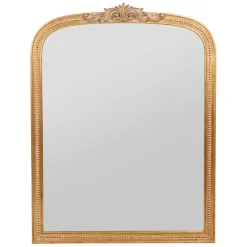 Fabrique de Styles Miroirs>Miroir arrondie 81x107cm - sonate Doré