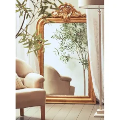 Fabrique de Styles Miroirs>Miroir baroque en bois - Féerie Doré
