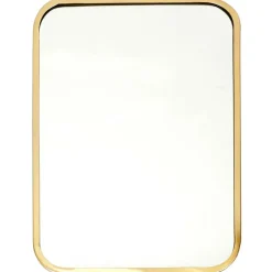 Fabrique de Styles Miroirs>Miroir carre contour dore 34x25cm Cuivre
