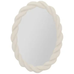 Fabrique de Styles Miroirs>Miroir en mdf et miroir 25x34.5cm - Organic Ecru