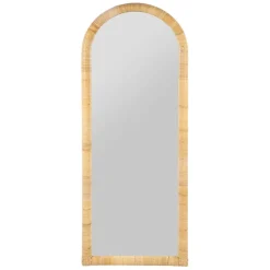 Fabrique de Styles Miroirs>Miroir en rotin 46x124cm - Ilena Naturel